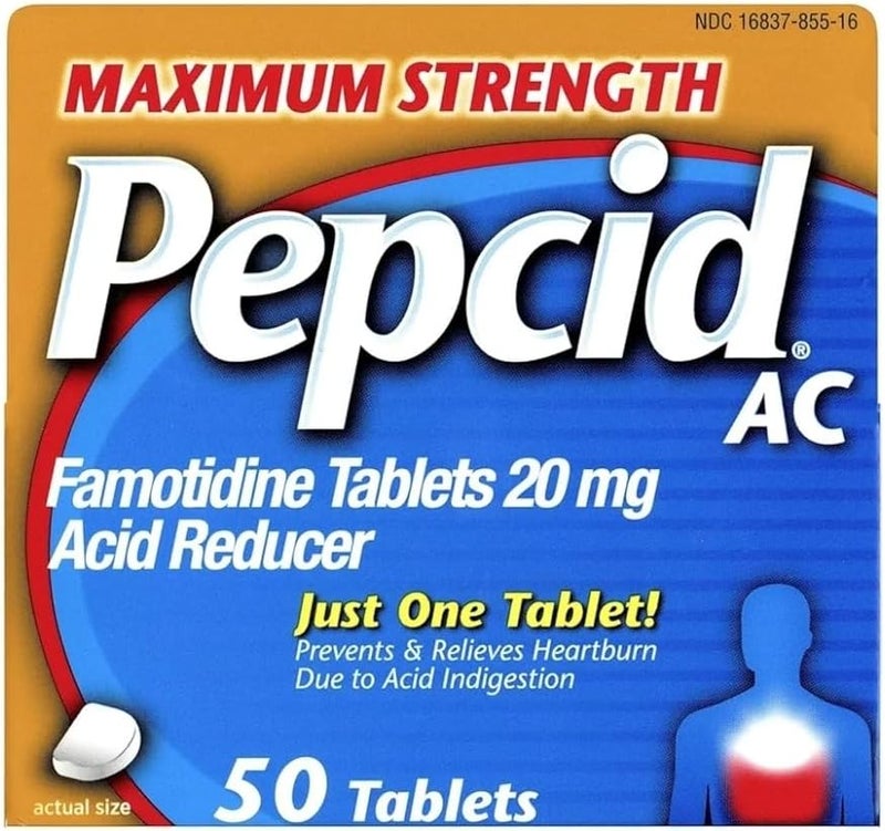 Pepcid أقراص خافض الحموضة أقصى قوة، 100 حبة - Image 1